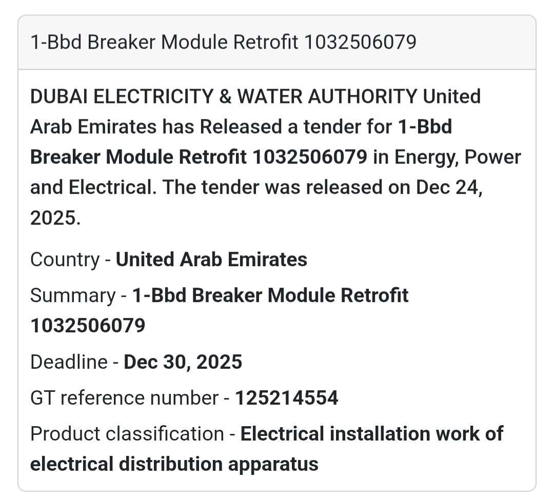 ⚡ Breaker Module Retrofit | UAE 🇦🇪