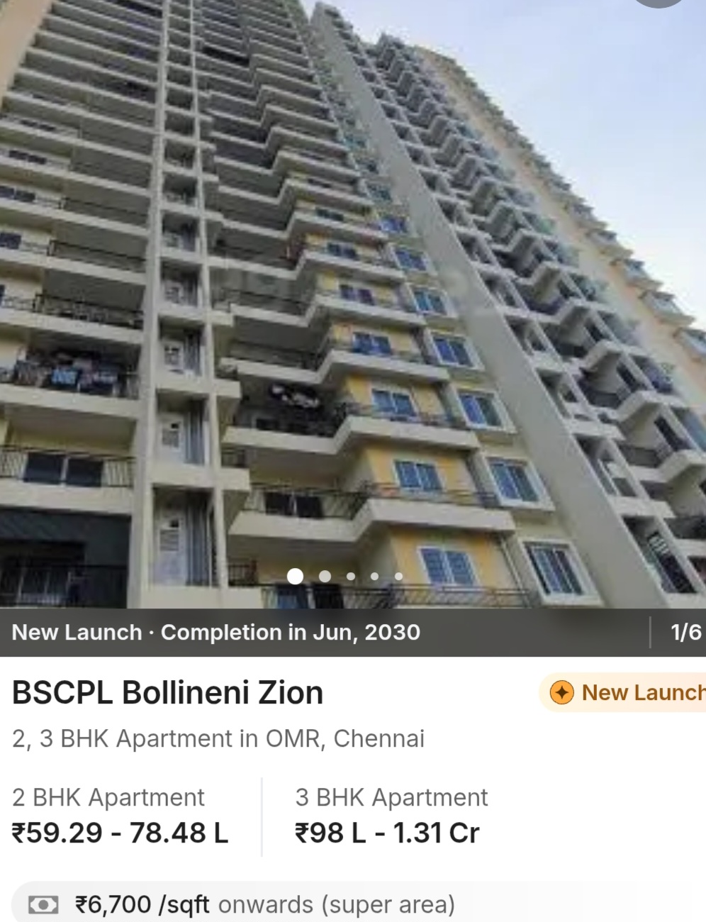 🏙️ BSCPL Bollineni Zion – Premium Living in OMR, Chennai