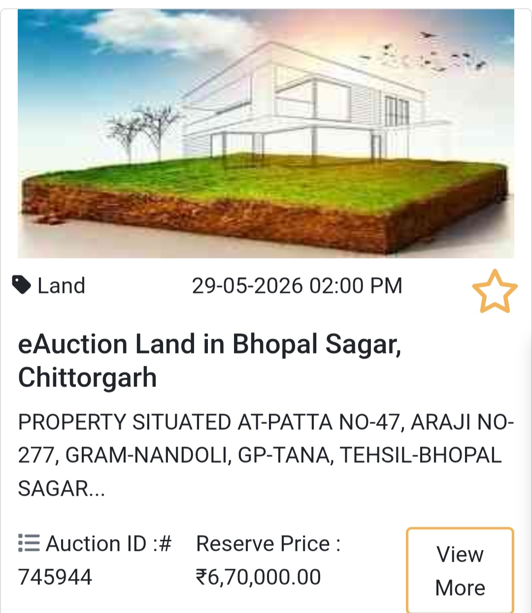 🌿 Budget Land in Bhopal Sagar, Chittorgarh