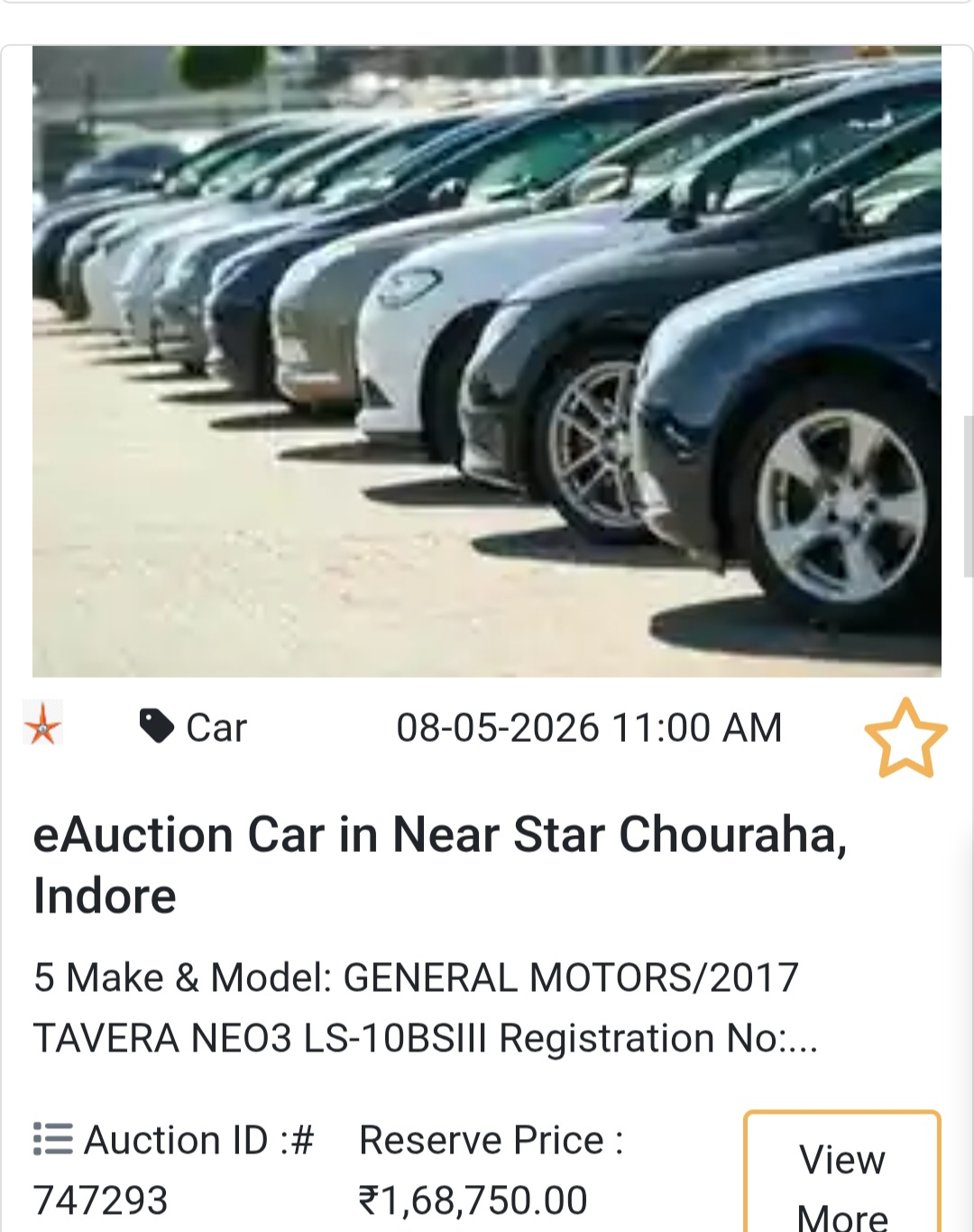 🚗 Budget SUV Deal – Indore Auction