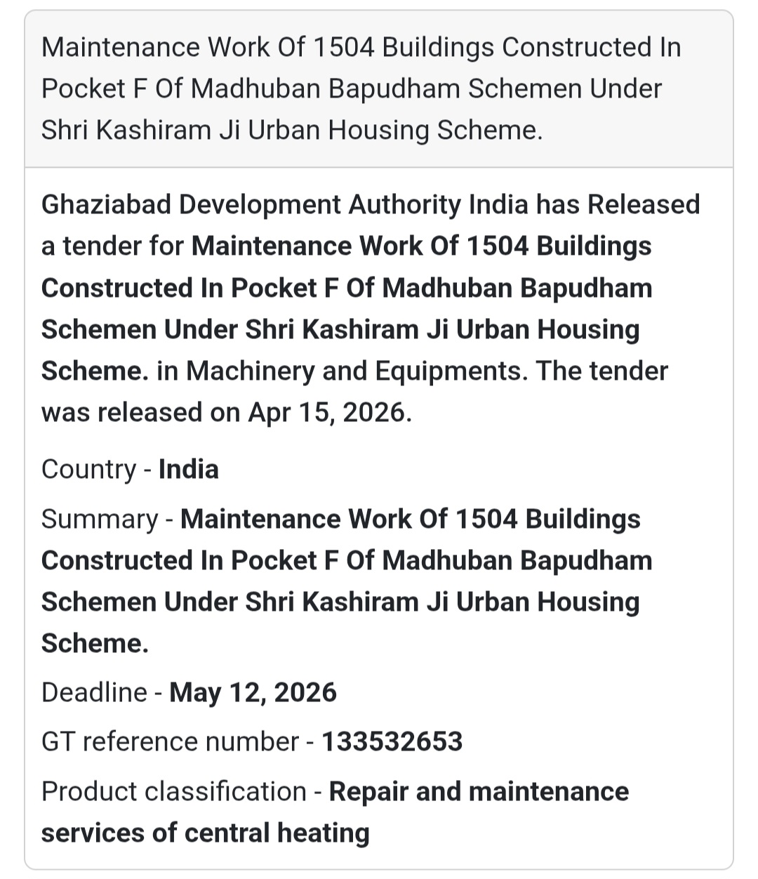 🏢 Building Maintenance – Ghaziabad