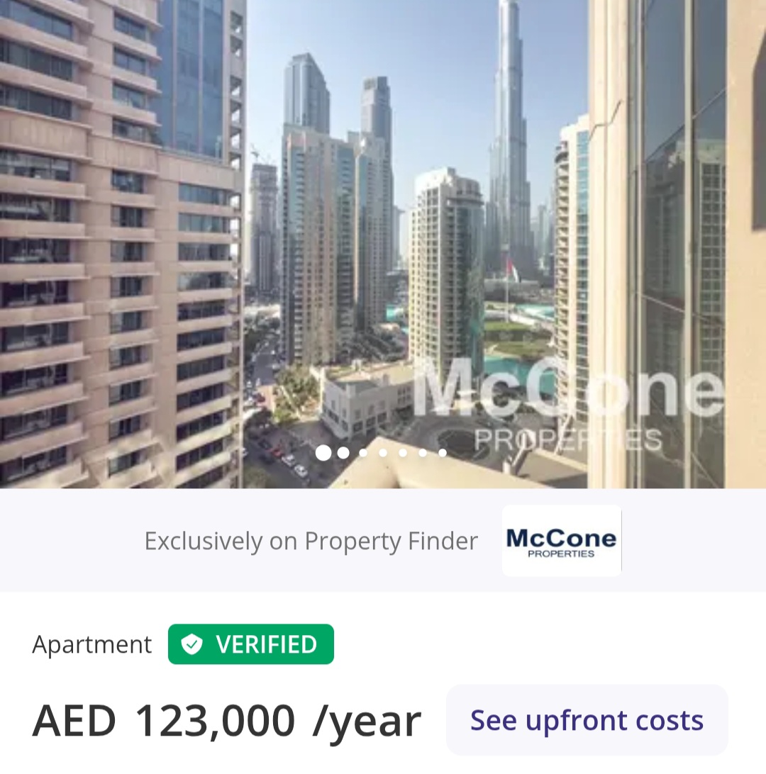 🌟 Burj View | 2 Balconies | Spacious