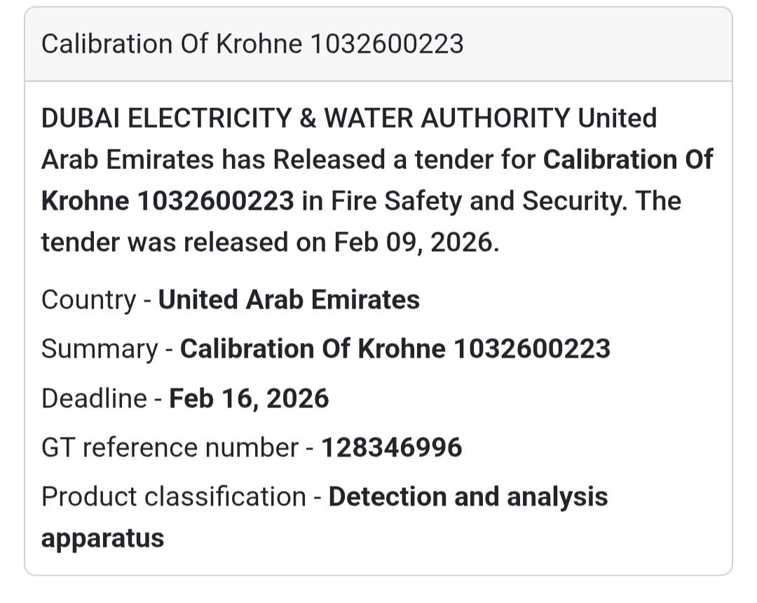 🎯 Calibration of KROHNE Equipment