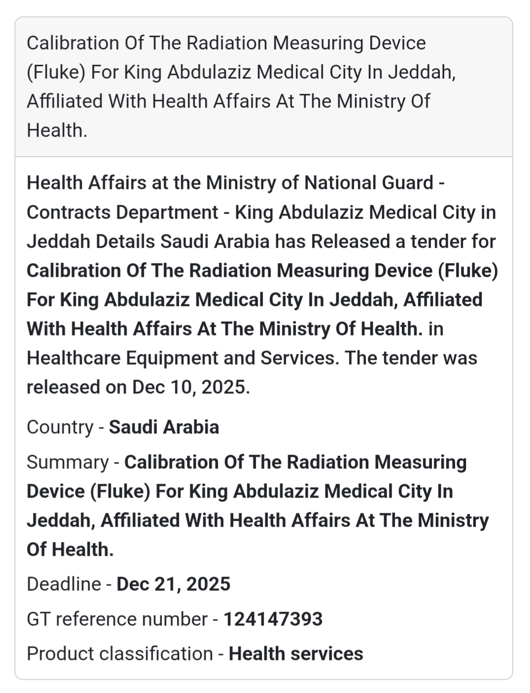 ☢️ Calibration of Radiation Measuring Device (Fluke)