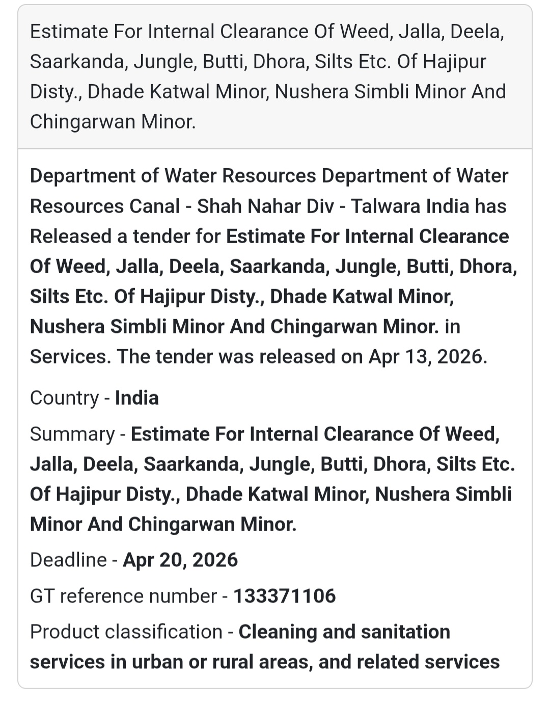 💧 Canal Cleaning Work – Hajipur Disty