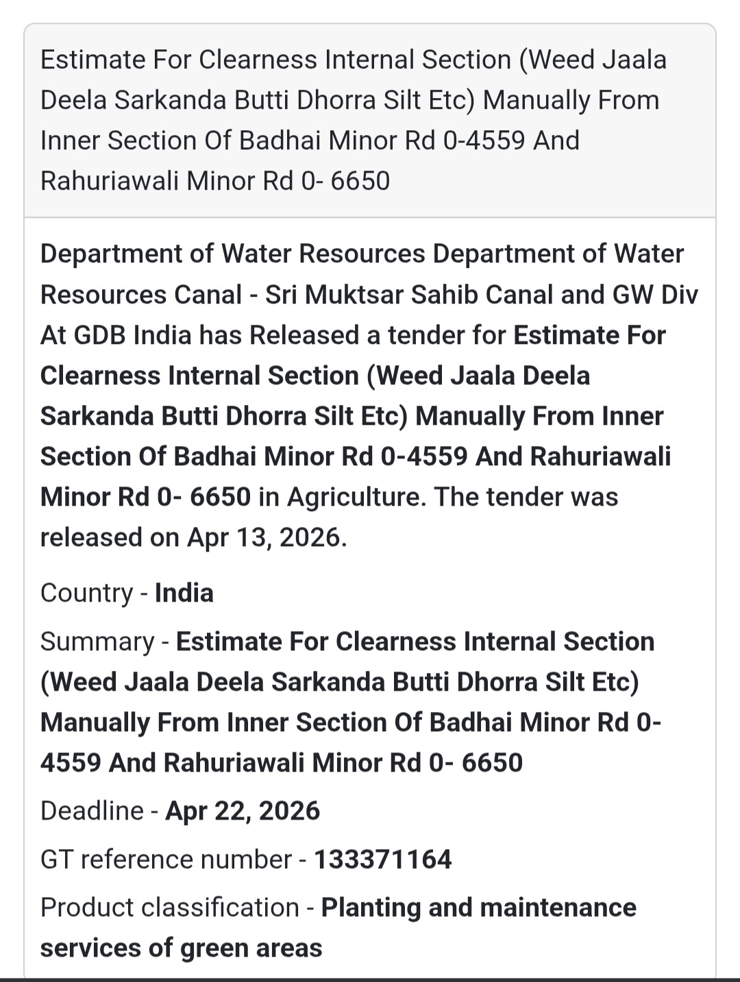 💧 Canal Clearance – Badhai & Rahuriawali Minor
