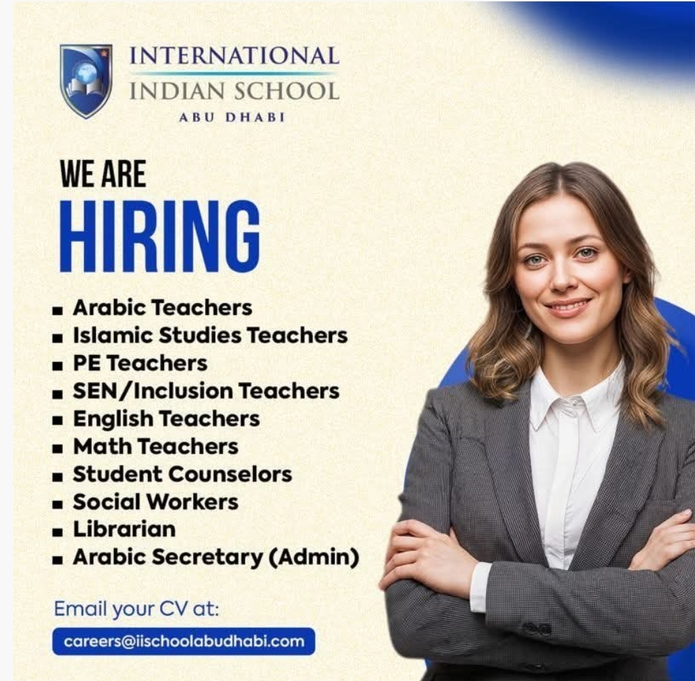 📢 CAREER OPPORTUNITIES – ABU DHABI 🇦🇪