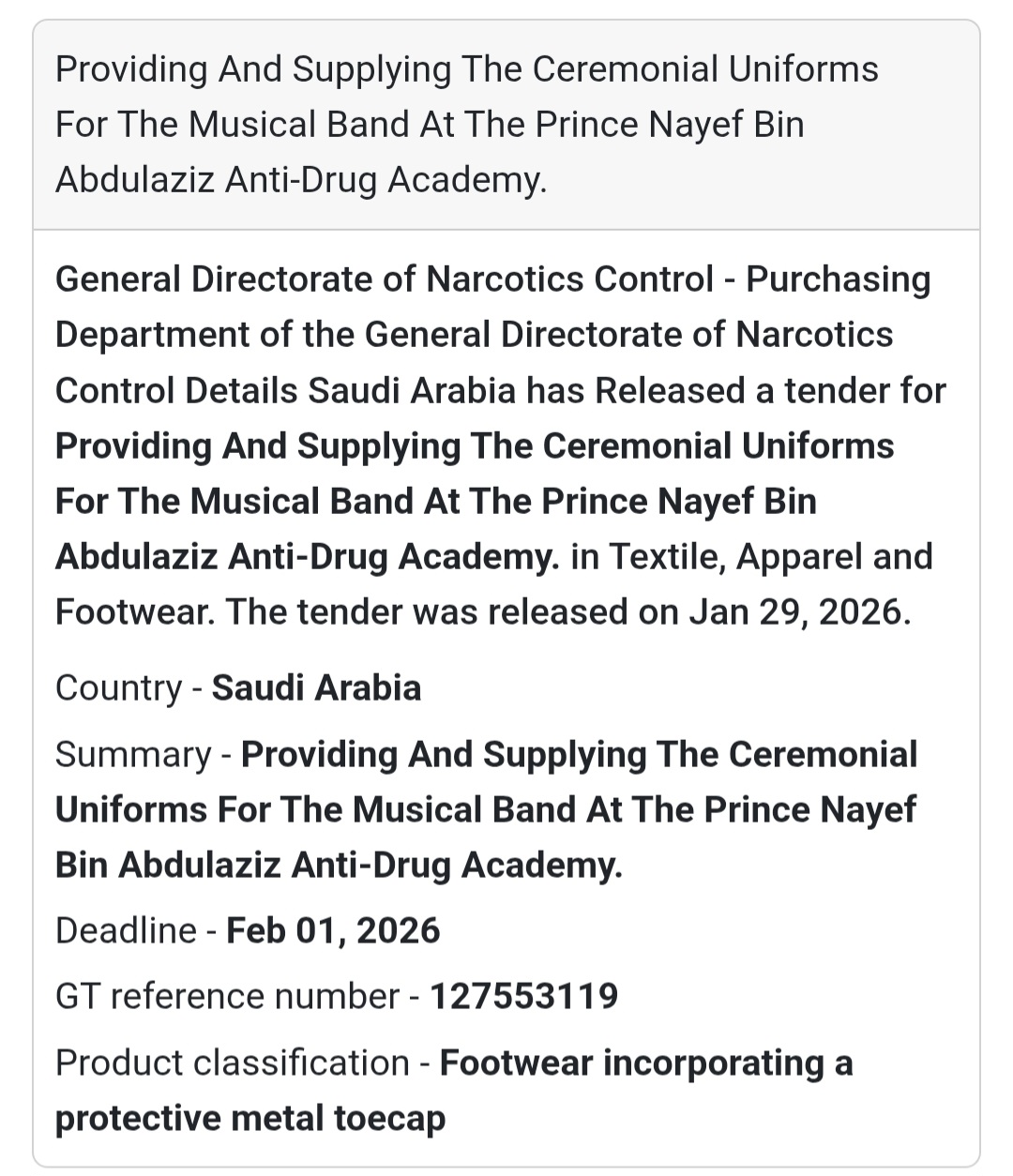 🎺 Ceremonial Uniforms Supply