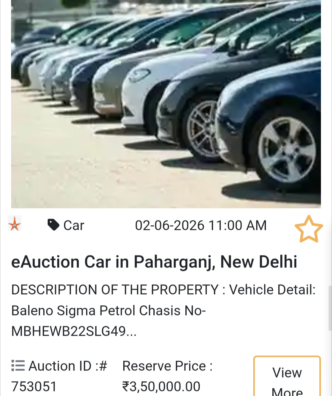 🚗 City Car – Maruti Baleno Sigma