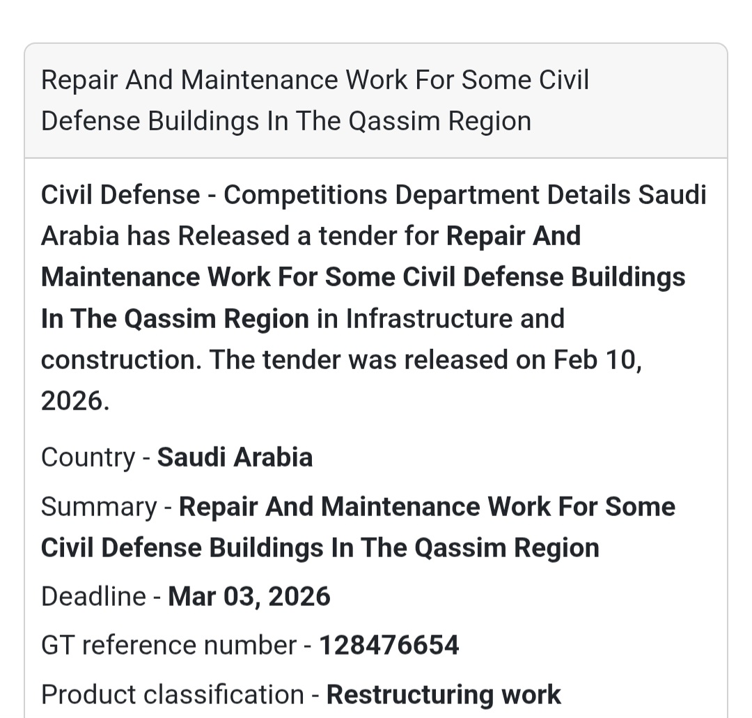 🏗 Civil Defense Building Maintenance