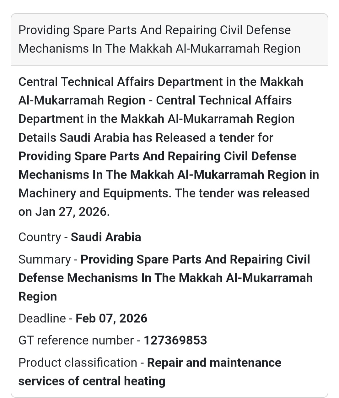 🔥 Civil Defense Mechanisms – Maintenance Services