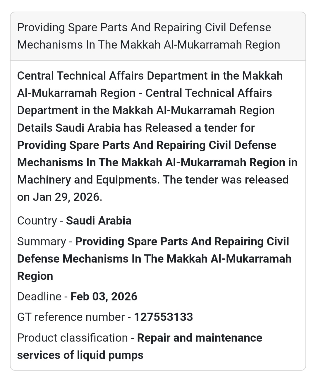 🚒 Civil Defense Repair Services