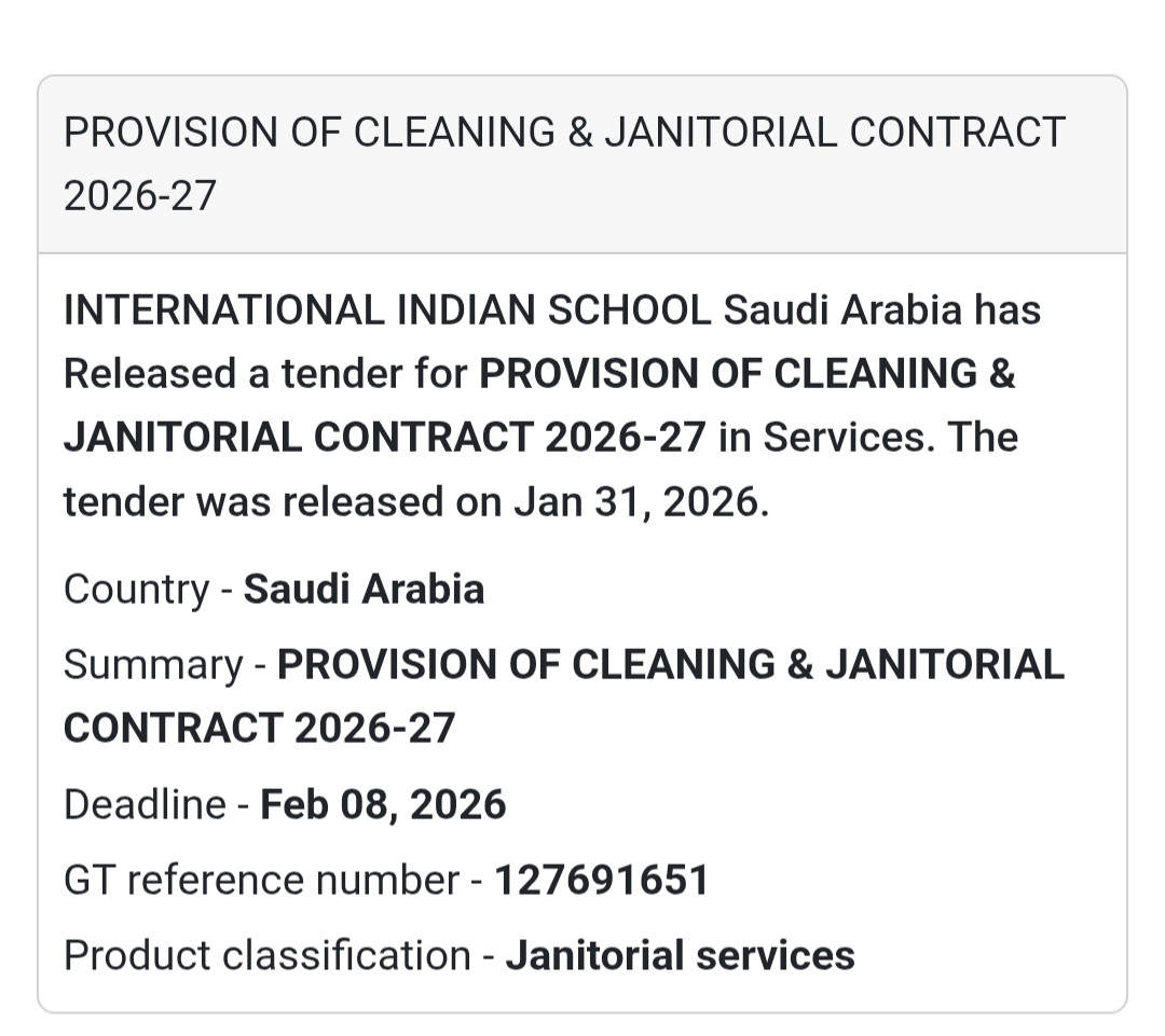 🧹 Cleaning & Janitorial Contract (2026–27)