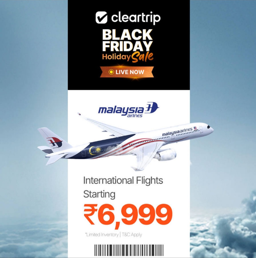 ✈️🔥 Cleartrip Black Friday Holiday Sale – LIVE NOW!