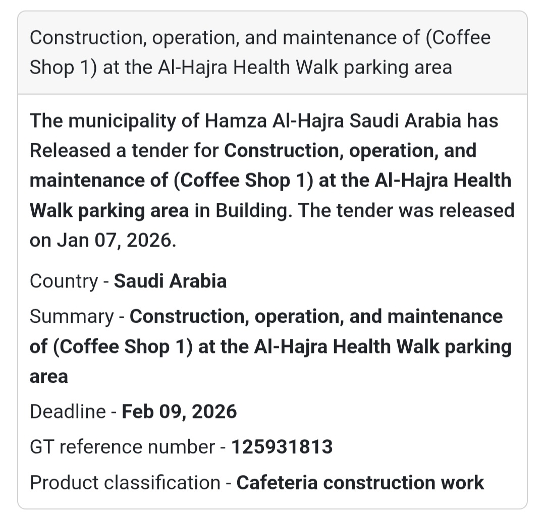 ☕ Coffee Shop 1 – Al-Hajra Health Walk