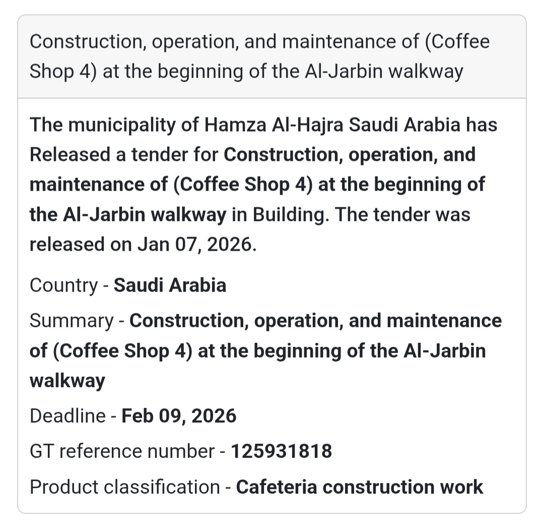 ☕ Coffee Shop 4 – Al-Jarbin Walkway