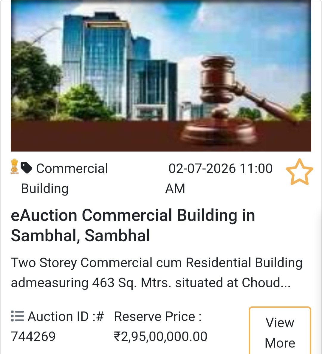 🏢 Commercial Building in Sambhal