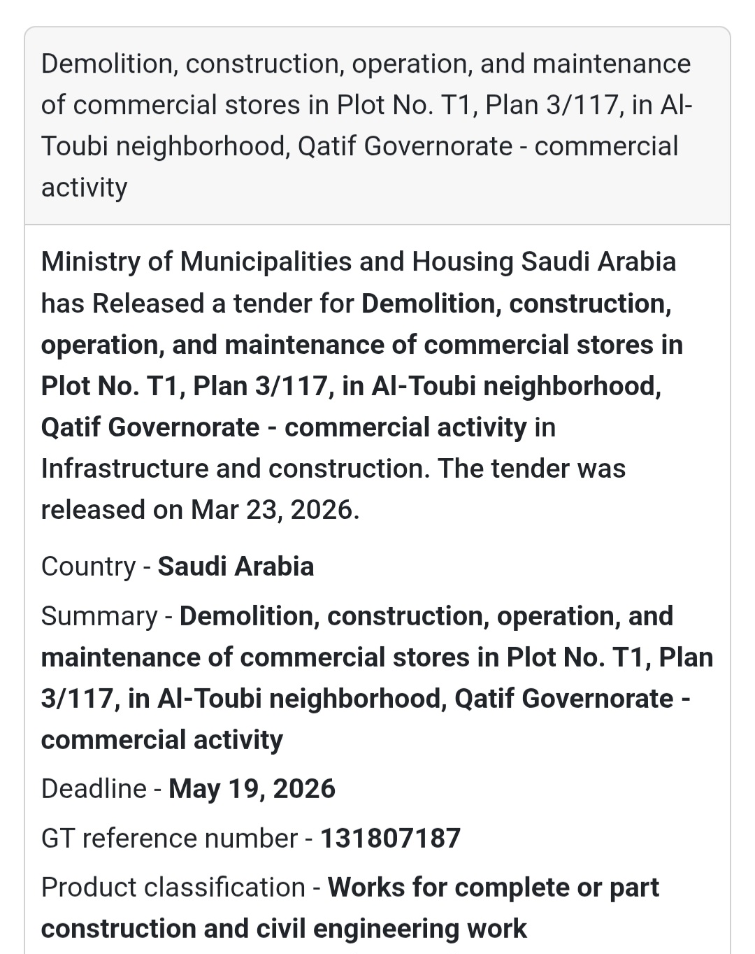 🏗️ Commercial Construction Project