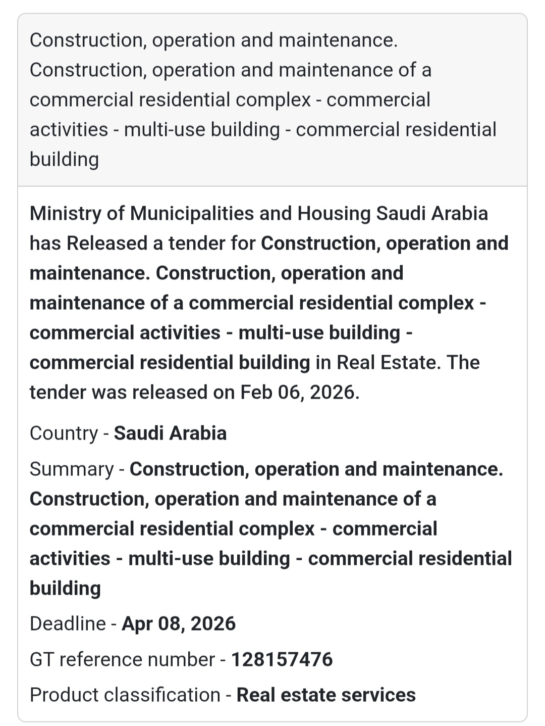 🏗 Commercial Residential Complex