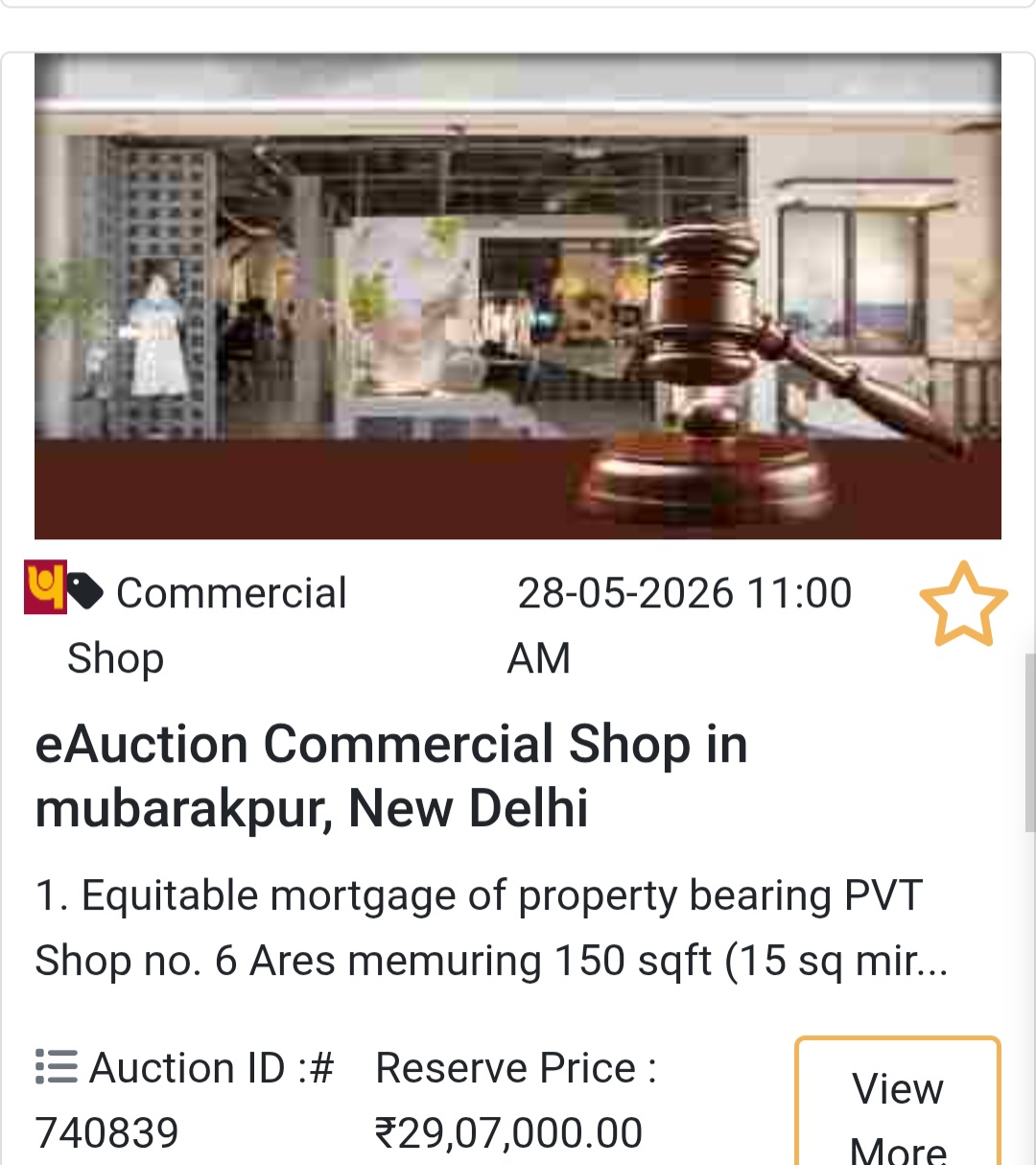 Commercial Shop in Mubarakpur, New Delhi