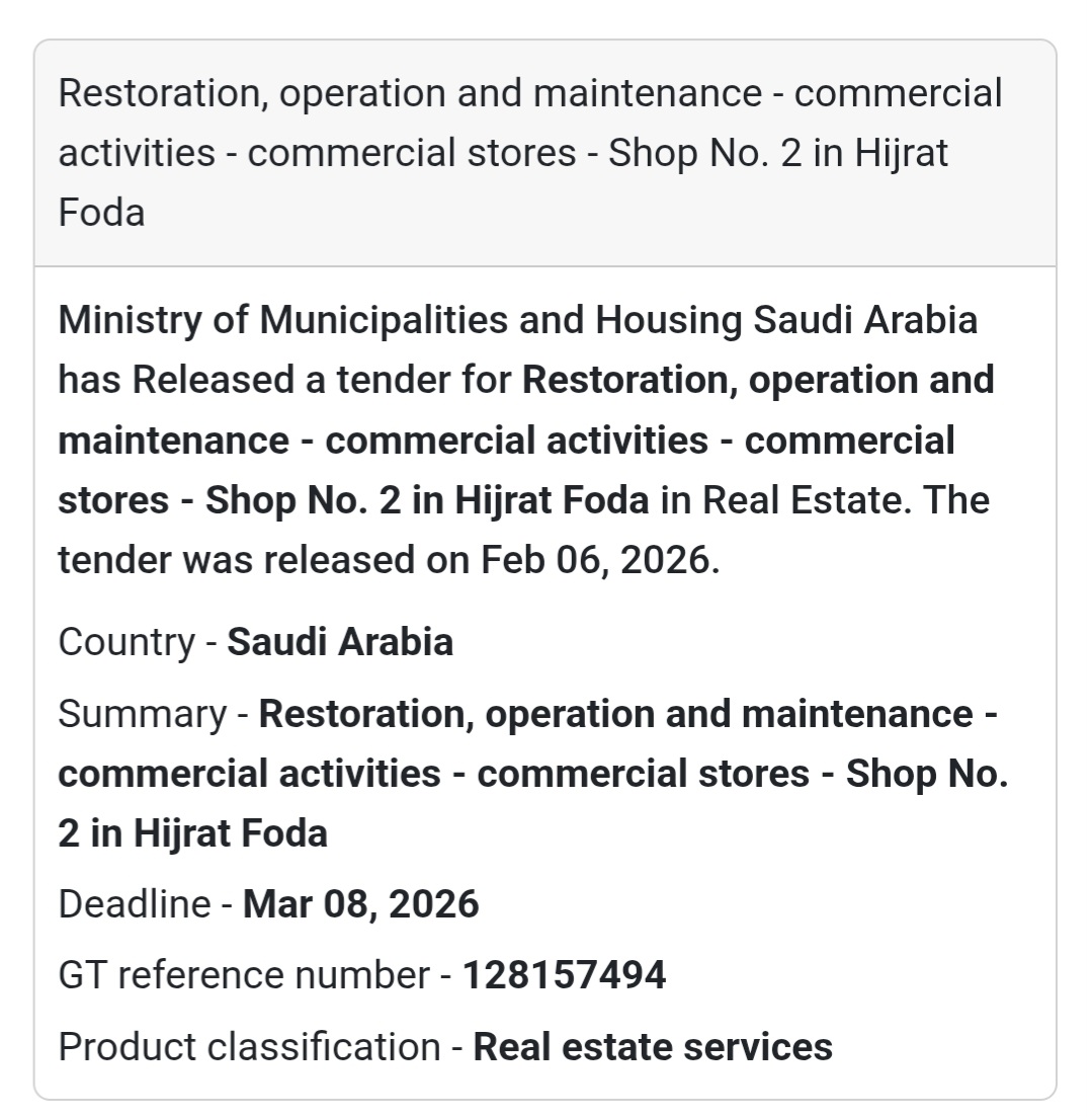🛍 Commercial Shop No. 2 – Hijrat Foda