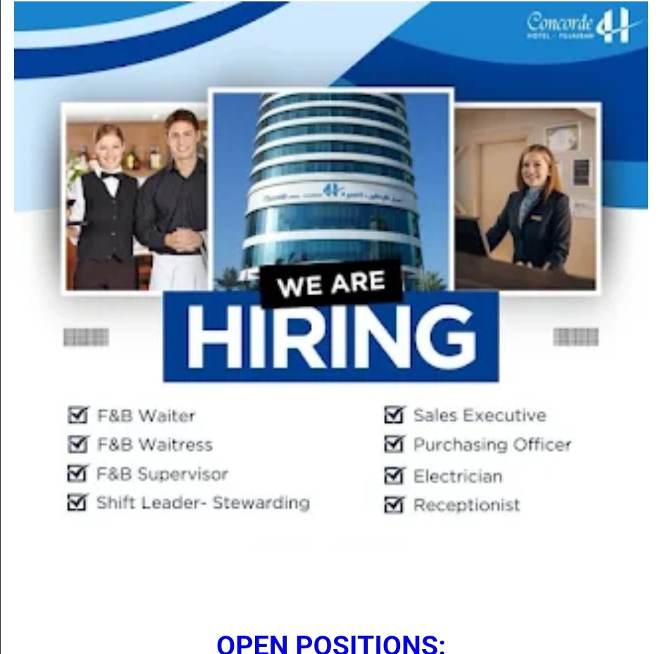 🏨 Concorde Hotel Fujairah Hiring – UAE 🇦🇪