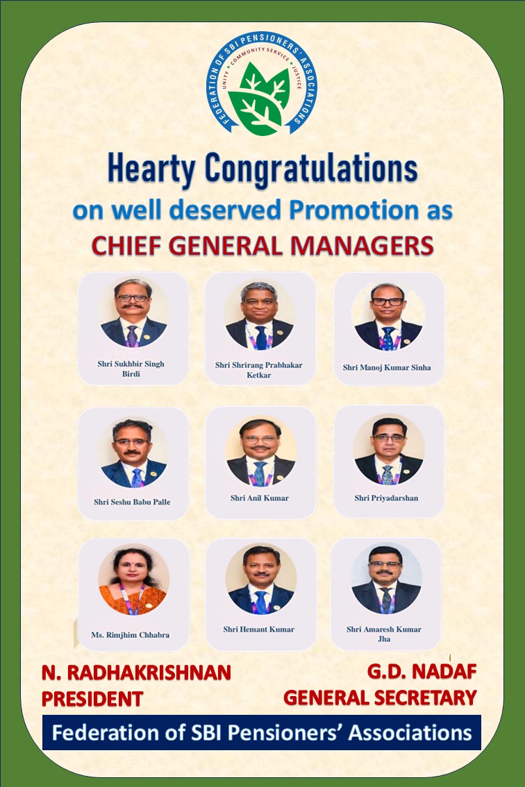 🎉 Congratulations – Chief General Managers
