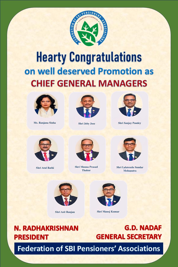 🎉 Congratulations – Chief General Managers