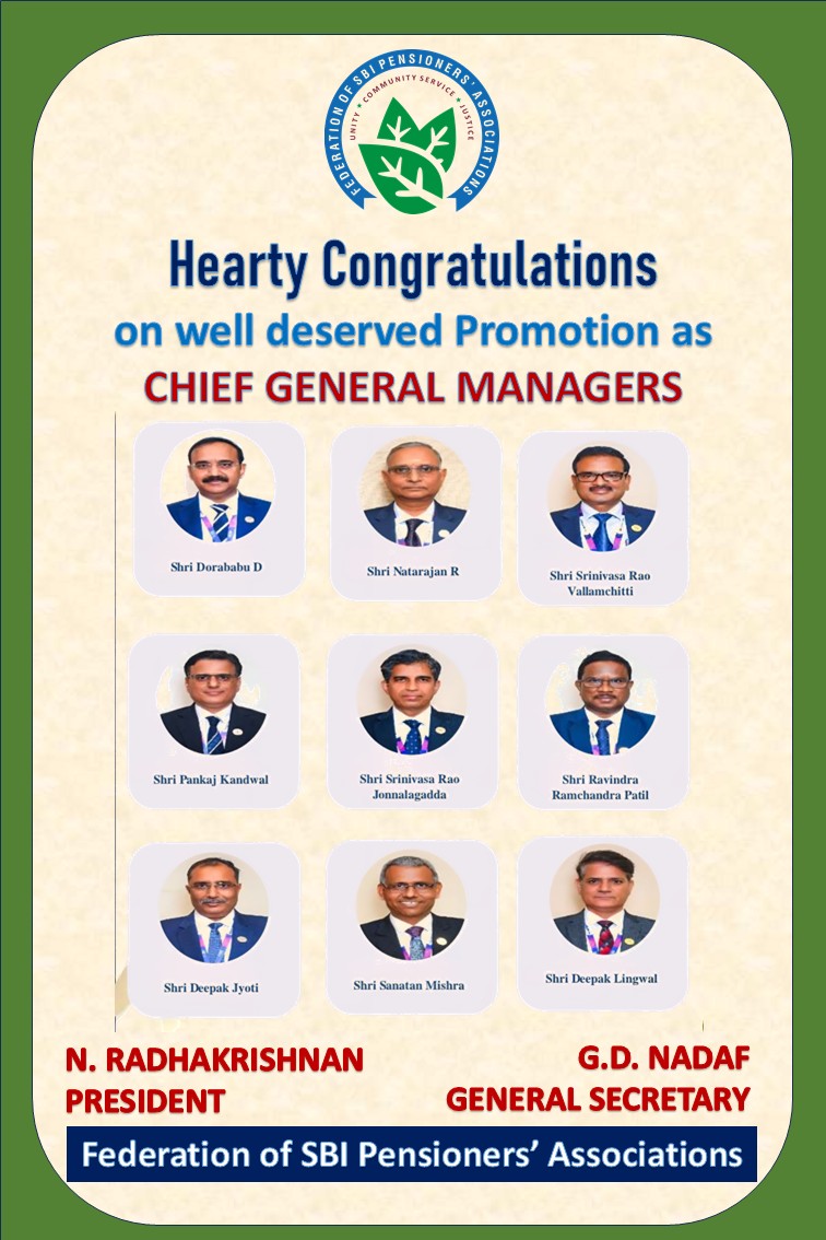 🎉 Congratulations – Chief General Managers