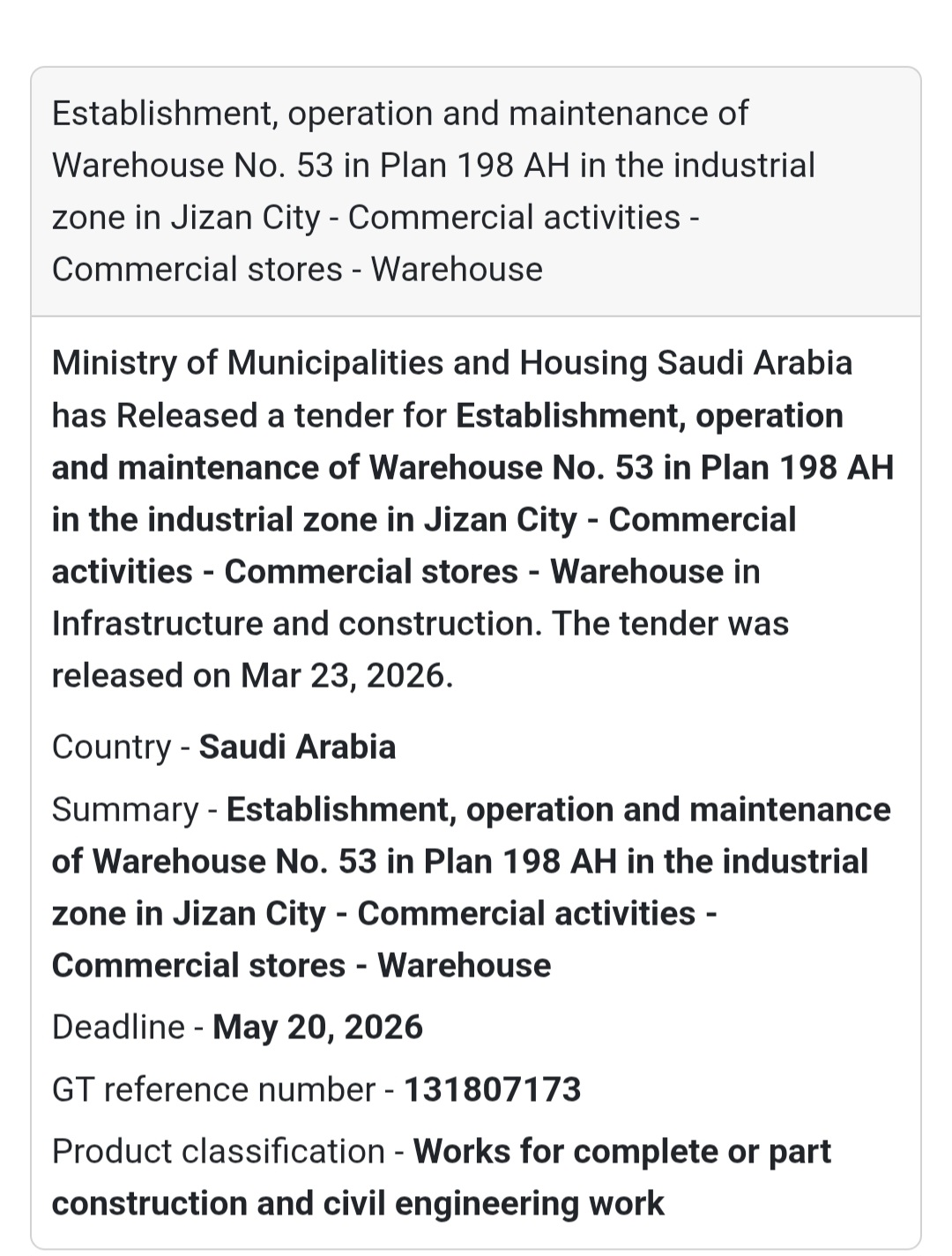 🏗️ Construction & Facility Development