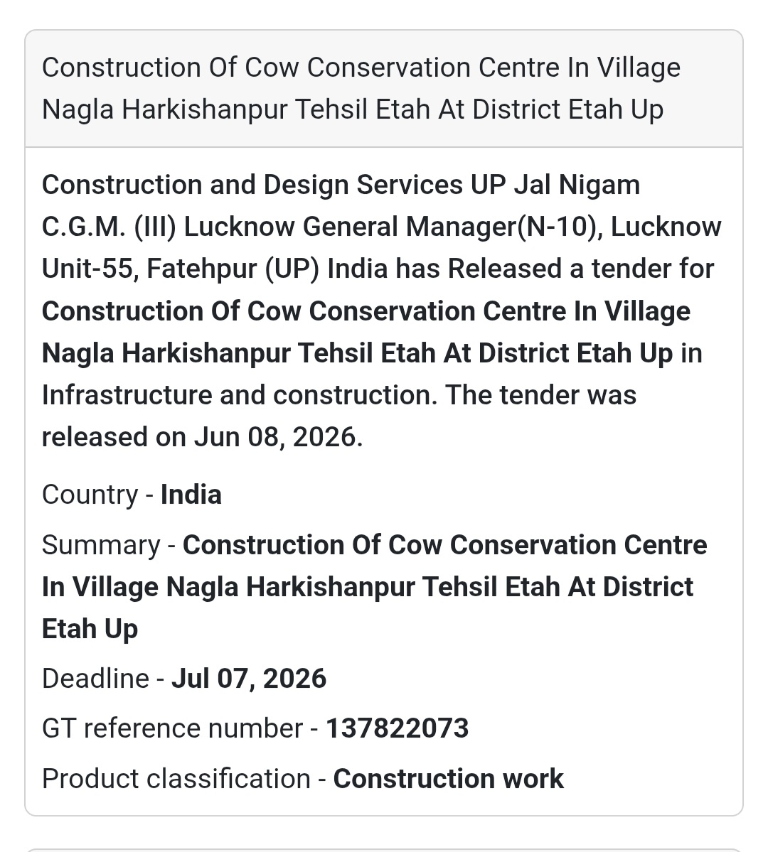 🐄 Cow Conservation Centre Construction | Etah 📍 Uttar Pradesh