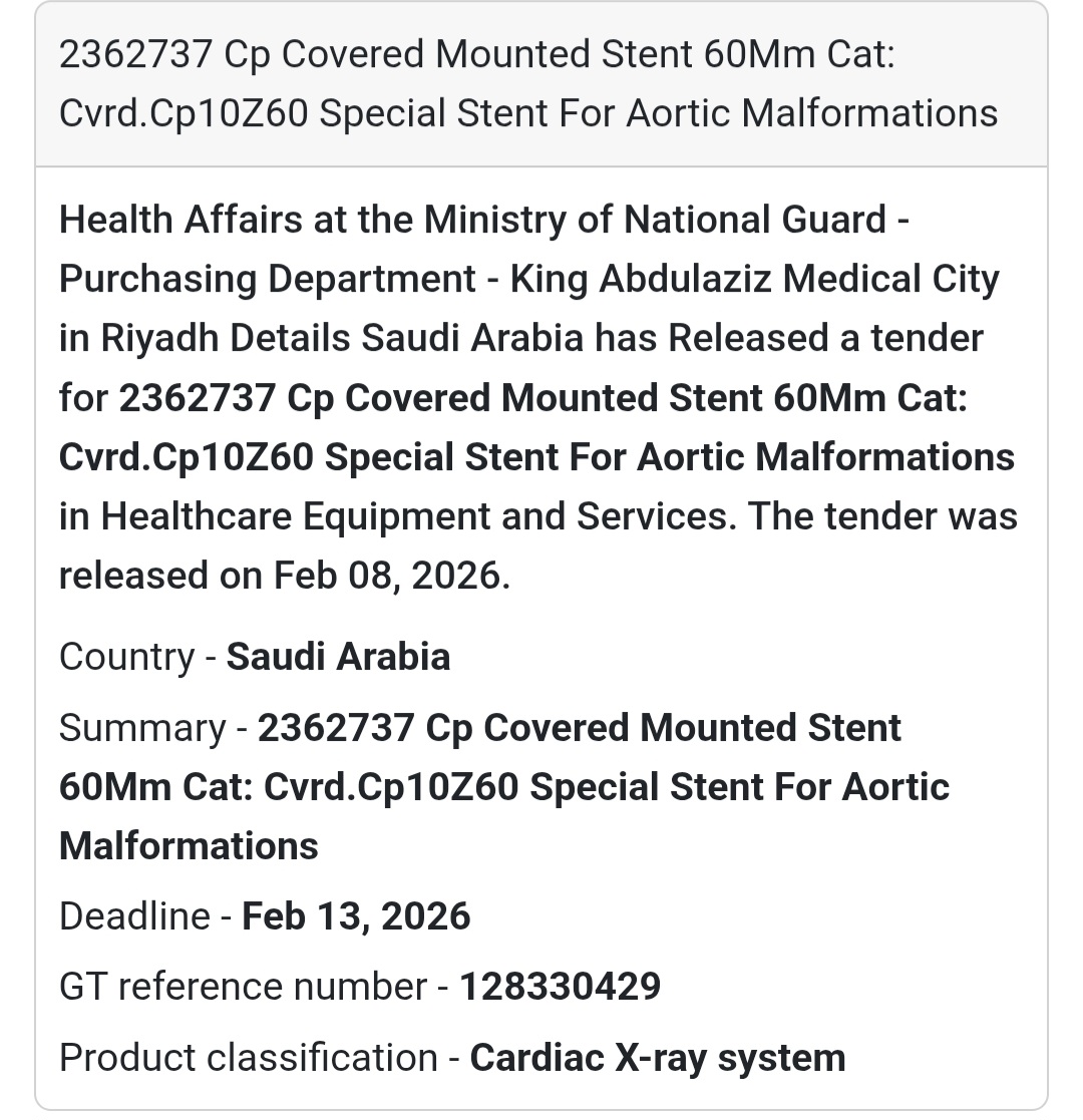 🩺 CP Covered Mounted Stent 60mm (Cvrd.Cp10Z60)