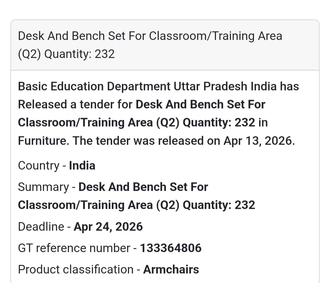 🪑 Desk & Bench Supply for Classrooms