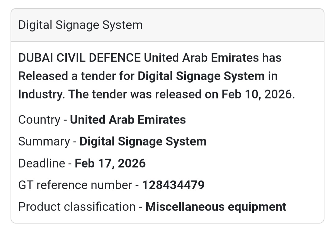 📺 Digital Signage System – UAE