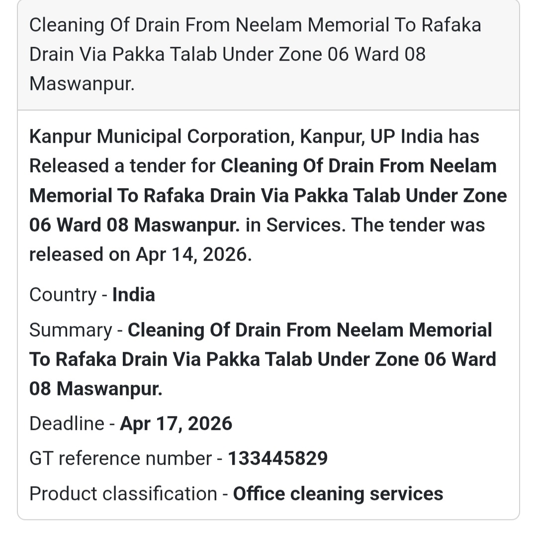 🧹 Drain Cleaning – Kanpur (Ward 08 Maswanpur