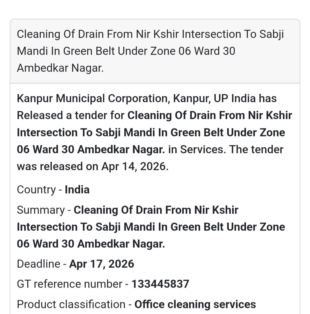 🧹 Drain Cleaning Work – Kanpur (Ambedkar Nagar)