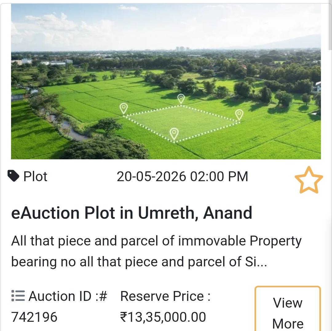 e Auction Plot in Umreth, Anand