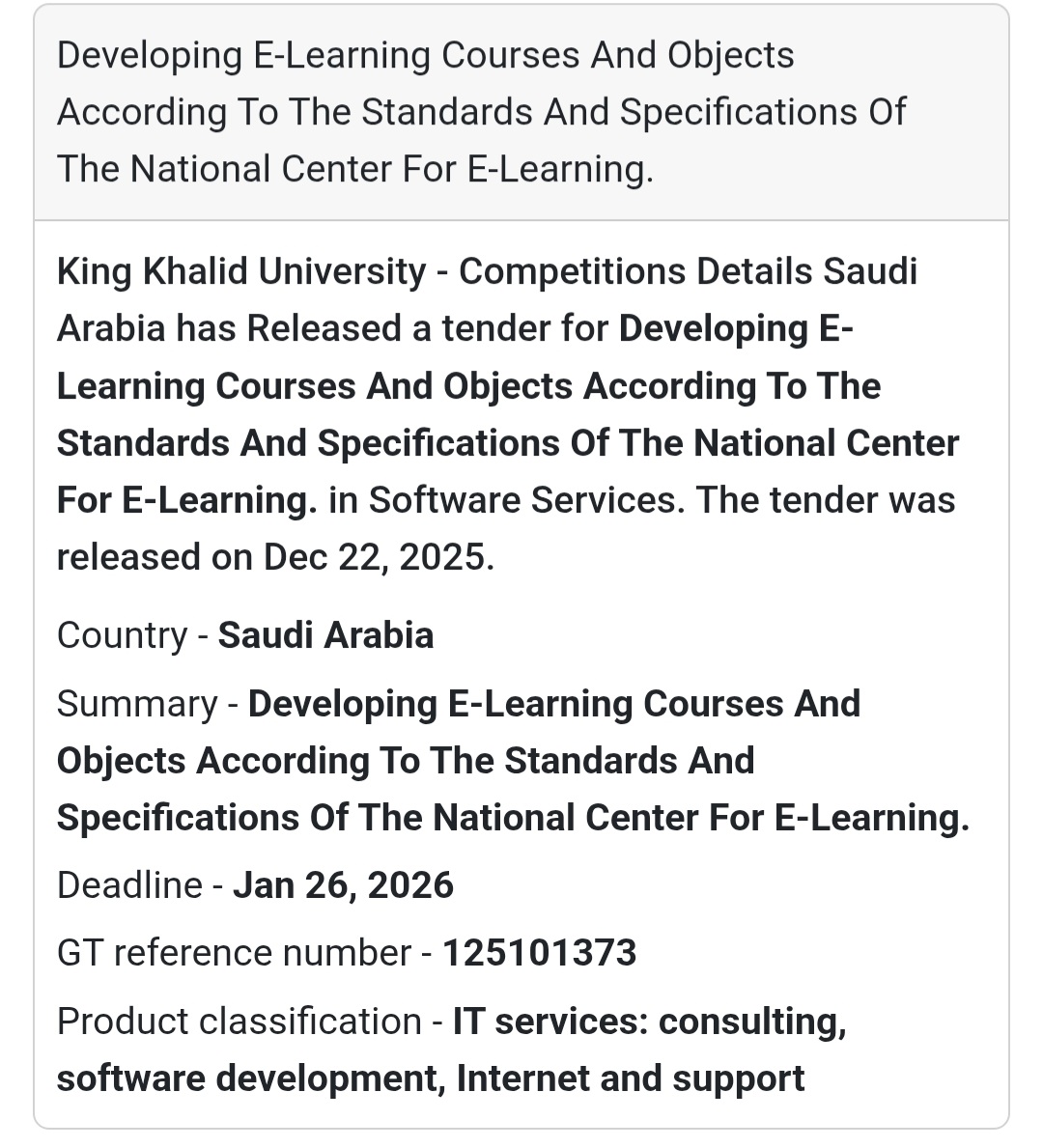 🎓 E-Learning Development – Saudi Arabia 🇸🇦