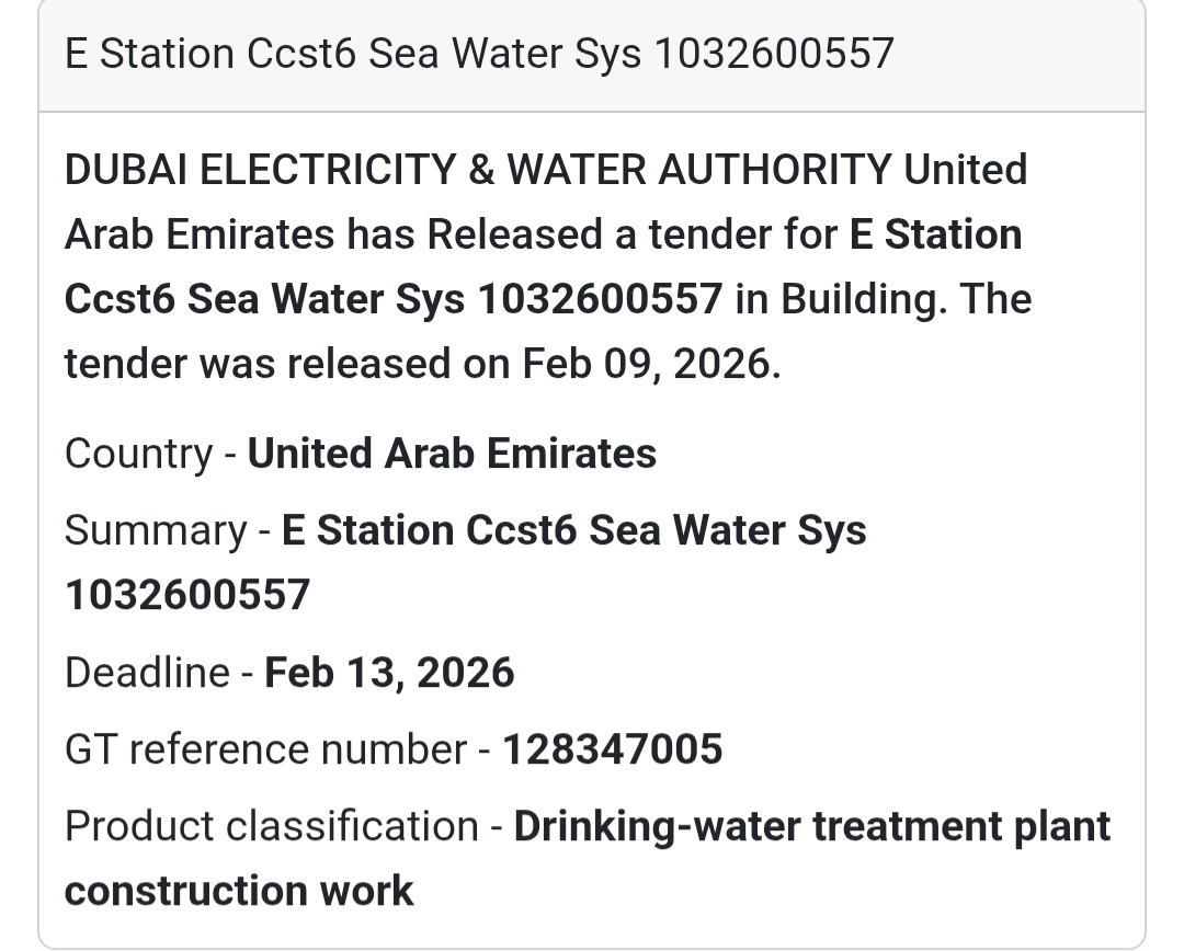 💧 E Station CCST6 Sea Water System