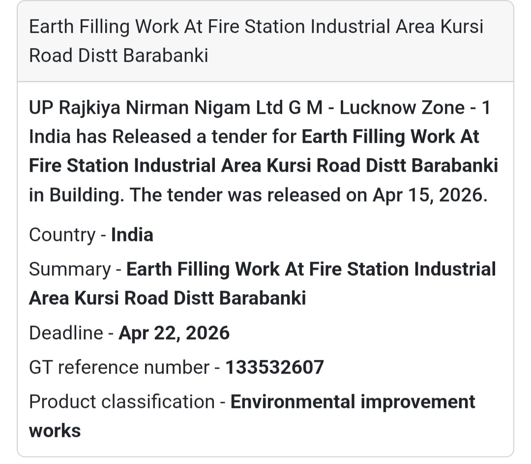 🌱 Earth Filling Work – Barabanki