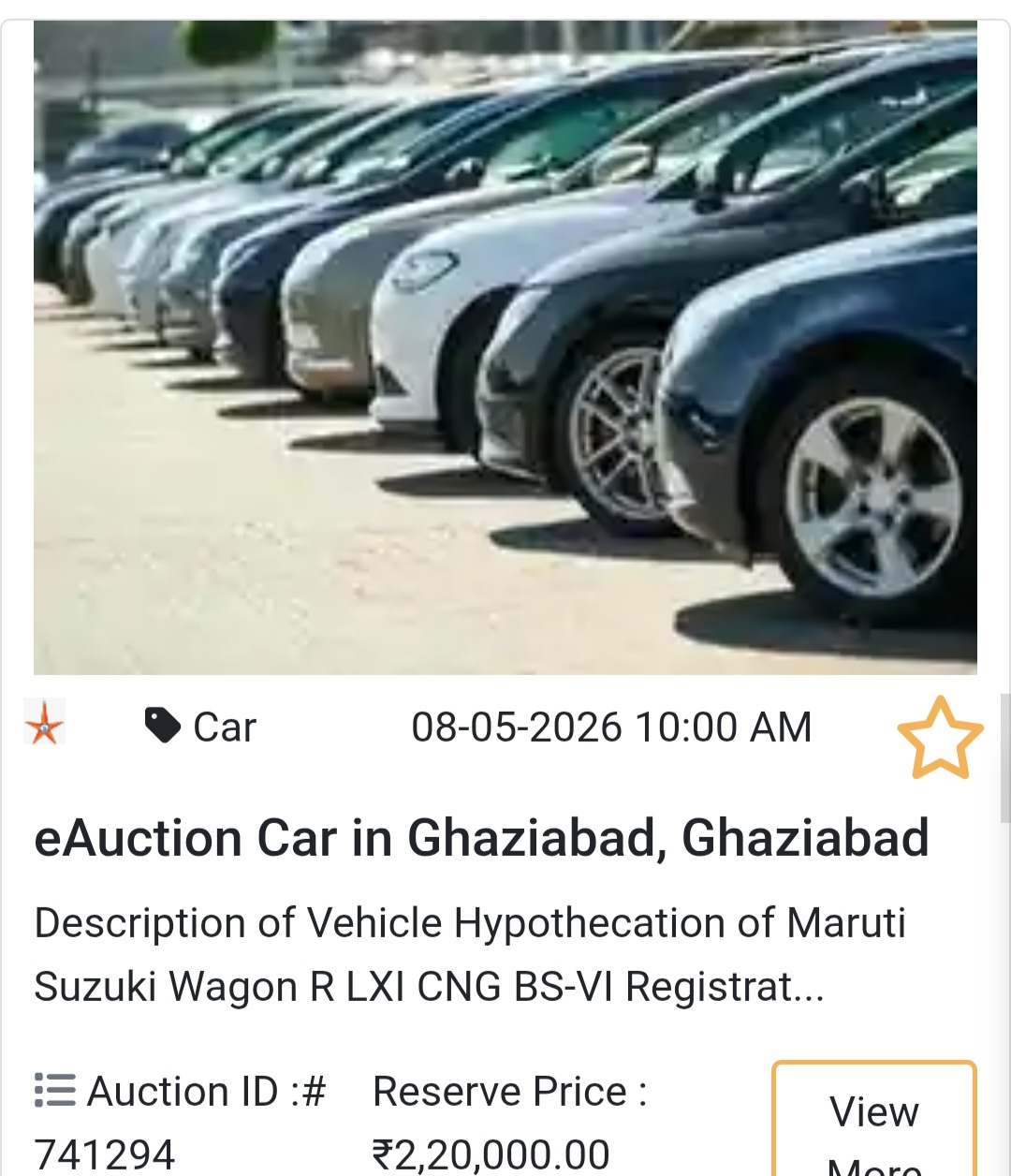 🚙 eAuction Car in Ghaziabad