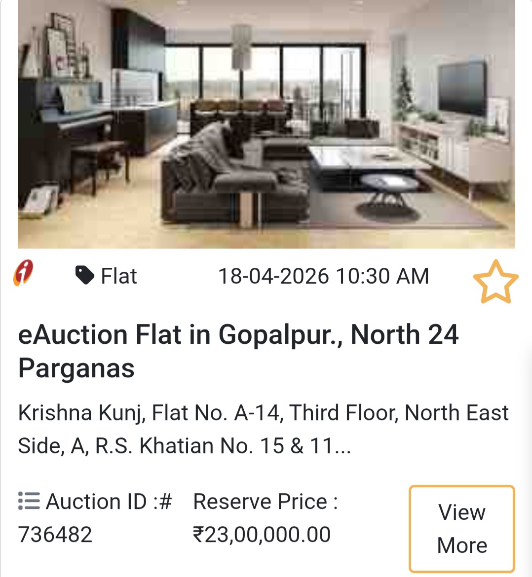 🏡 eAuction Flat in Gopalpur, North 24 Parganas