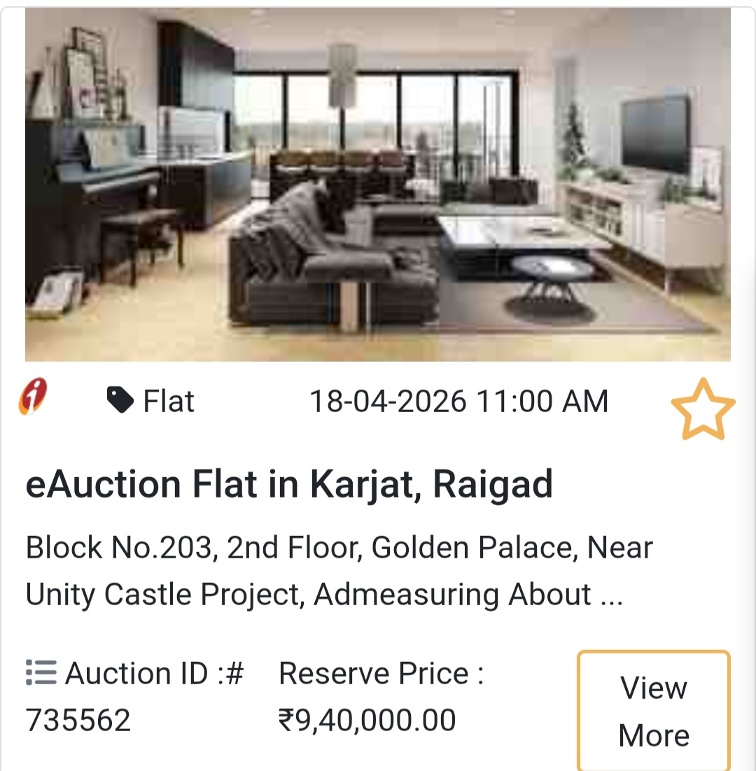🏢 eAuction Flat in Karjat, Raigad