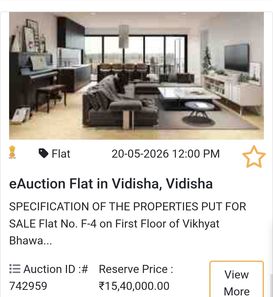 🏢 eAuction Flat in Vidisha, Vidisha
