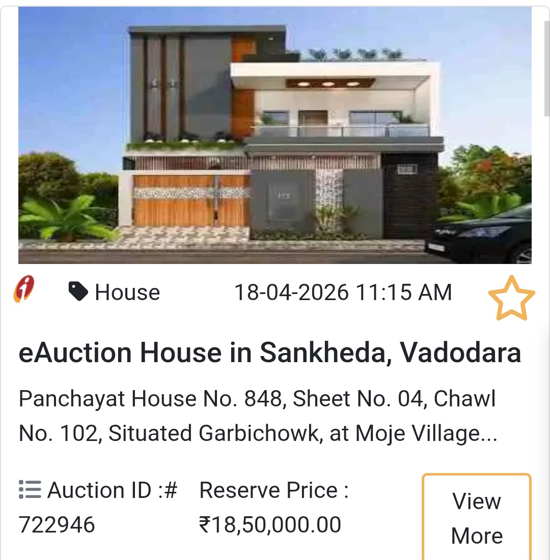 🏠 eAuction House in Sankheda, Vadodara