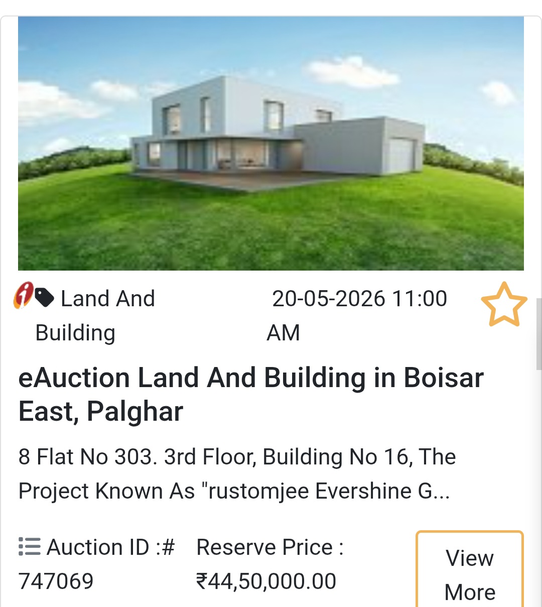 🏡 eAuction Land & Building in Boisar East, Palghar