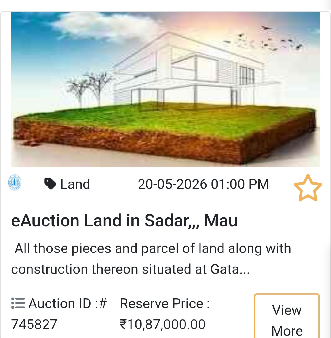 🌾 eAuction Land in Sadar, Mau