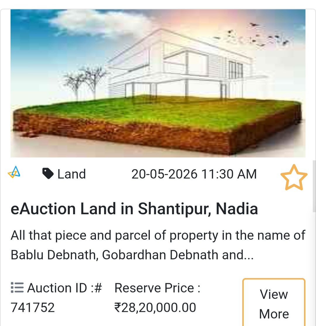 🌾 eAuction Land in Shantipur, Nadia