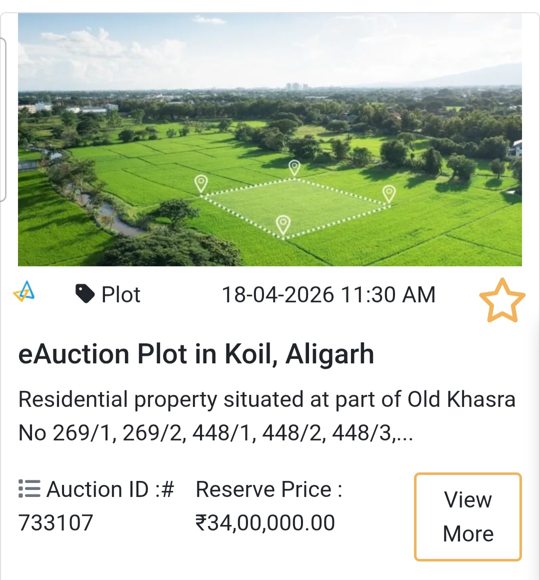 🌆 eAuction Plot in Koil, Aligarh