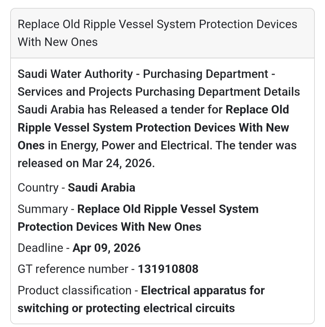 ⚡ Electrical System Upgrade Tender